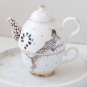 Tea for One 500ml Cheeky Cheetah (giftbox) Yvonne Ellen