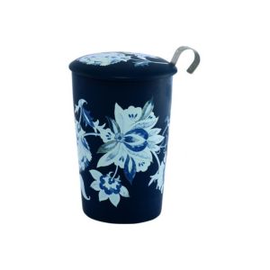 Theebeker 350 ml + RVS Filter Luna Blue TeaEve