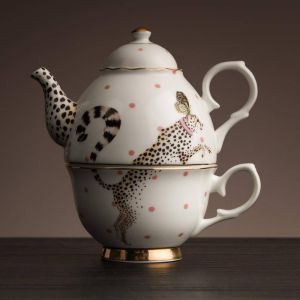 Tea for One 500ml Cheeky Cheetah (giftbox) Yvonne Ellen