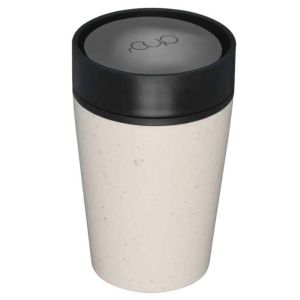 rCup Theebeker 227 ml crème / zwart (100% gerecycled materiaal)