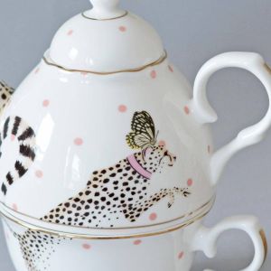 Tea for One 500ml Cheeky Cheetah (giftbox) Yvonne Ellen