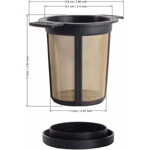 Theefilter Brewing basket M Zwart Finum