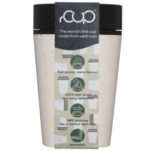rCup Theebeker 227 ml crème / zwart (100% gerecycled materiaal)