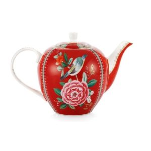 Theepot Red 1.6 ltr Blushing Birds Pip Studio