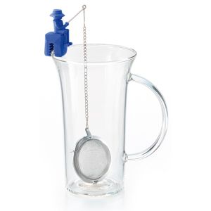 Thee-ei Terry dia. 5 cm Blauw Vissermannetje Chacult