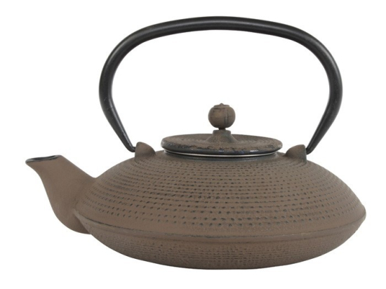 Qidong Theepot 0.80 ltr + RVS filter Taupe