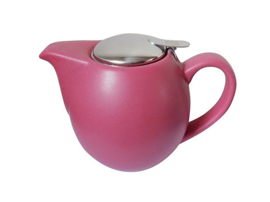 Saara Theepot 0.9 ltr + RVS filter Mat Rood Chacult