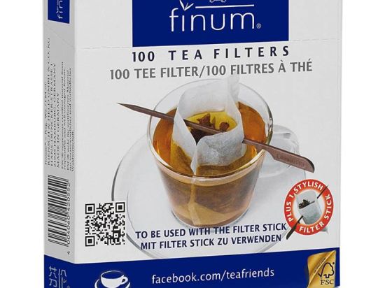 Theefilter + Filterstick tbv theekop Papier Finum
