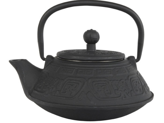 Maoming Theepot 0.45 ltr + RVS filter Zwart