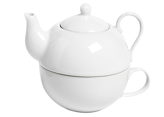 Tea For One Wit theepot 26cl + kop 21cl Cosy & Trendy