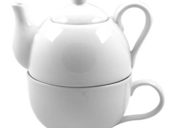 Tea For One Wit theepot 40cl + kop 30cl Cosy & Trendy