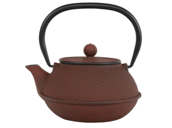 Arare Theepot 0.80 ltr + RVS filter Rood