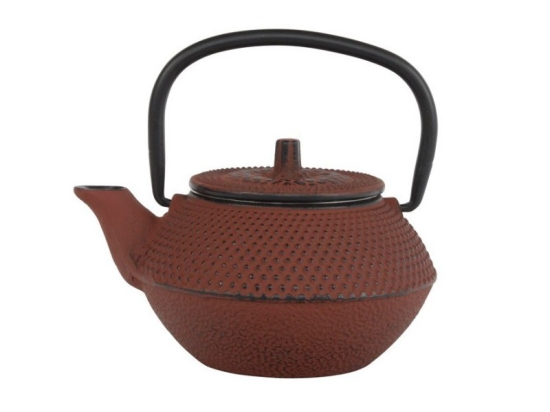 Arare Theepot 0.35 ltr + RVS filter Rood