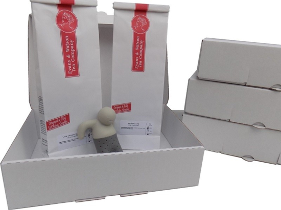 Thee in gepersonaliseerde geschenkverpakking (voor grote oplages)