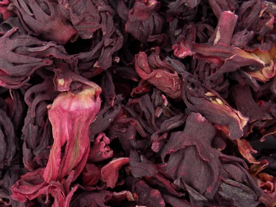 Hibiscus thee (Hibiscus Sabdariffa, Roselle)