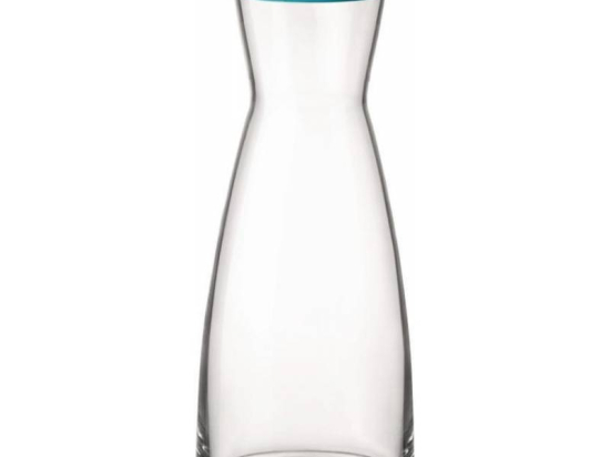 Karaf 1L met deksel Blauw Ypsilon Bormioli