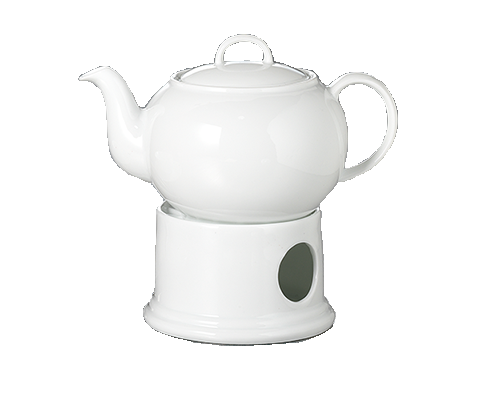Witte Theepot 0.4 ltr Blanca met Theelicht Chacult