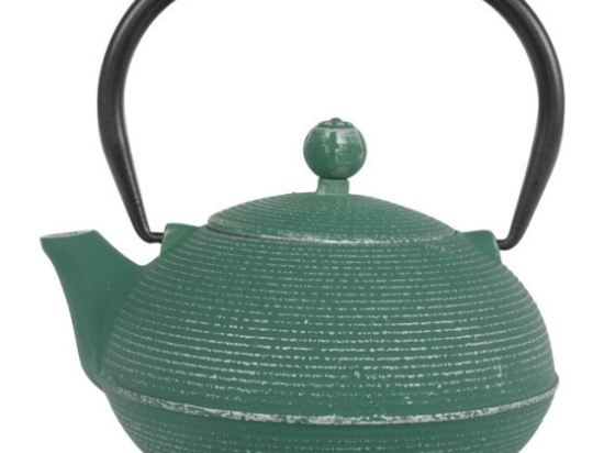 Ganzou Theepot 0.90 ltr + RVS filter Groen-Zilver