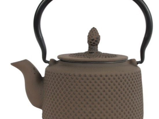 Arare Theepot 0.85 ltr + RVS filter Taupe