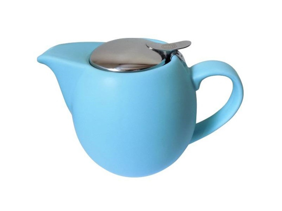 Saara Theepot 0.9 ltr + RVS filter Mat Blauw Chacult