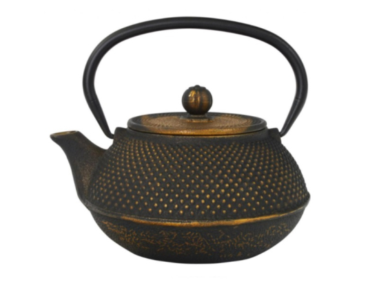 Arare Theepot 0.80 ltr + RVS filter Goud