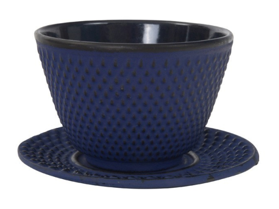 Arare Theekop en Schotel 120ml Nachtblauw