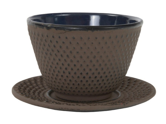 Arare Theekop en Schotel 120ml Taupe