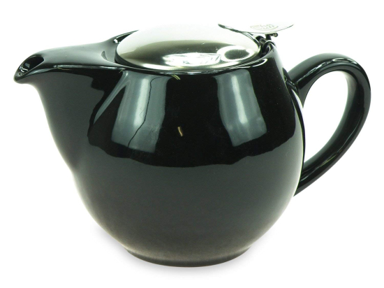 Saara Theepot 0.5 ltr + RVS filter Zwart Chacult