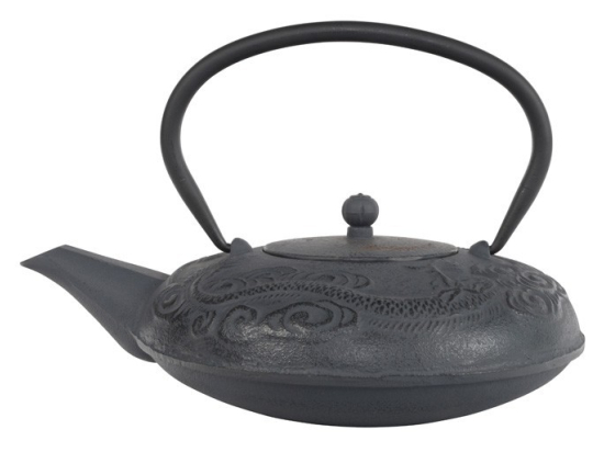 Laoshan Theepot 1.25 ltr + RVS filter Antraciet