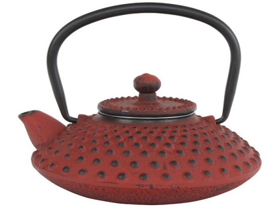 Kambin Theepot 0.45 ltr + RVS filter Rood (Japans)