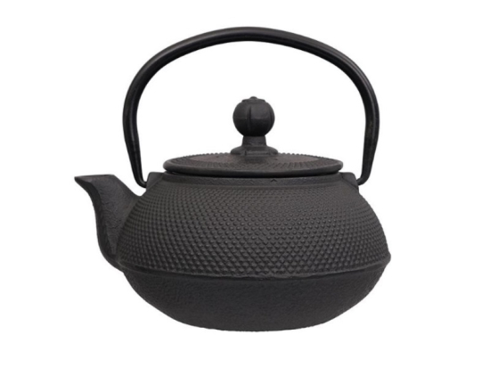 Arare Theepot 0.60 ltr + RVS filter Zwart